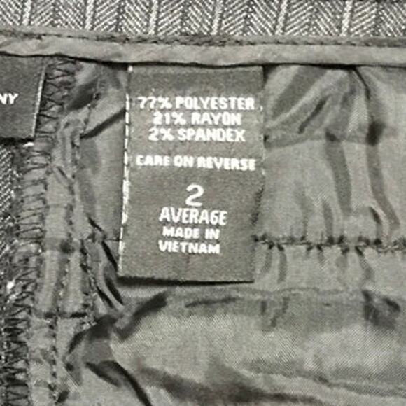 New York & Company Striped Straight Legged Slacks 2 - Picture 4 of 7